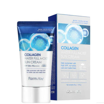 FARM STAY Collagen Water Full Moist Sun Cream 50g - Protect & Hydrate