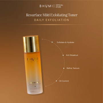 BHUMI Resurface Exfoliating Toner 100ml - Refine & Refresh