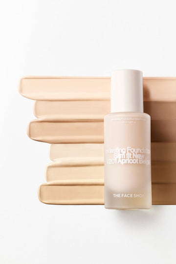 THE FACE SHOP Ink Lasting Foundation Glow V201 Apricot Beige SPF 30 PA++