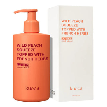 KUOCA Hand & Body Lotion Wild Peach 300ml - Moist & Scented